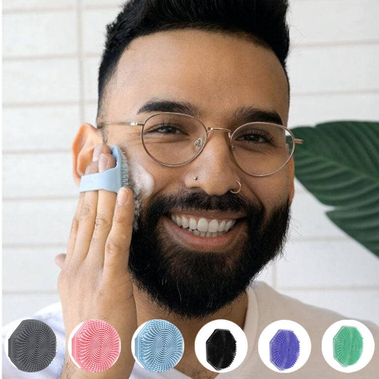 Amazon’s hot octagonal facial cleanser, silicone facial brush, makeup remover and facial cleanser, pore cleaning and cleansing brush, small size