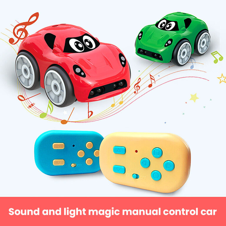 Cross border sound and light electric magic motion sensing car, induction following obstacle avoidance electric children’s toys, animal tracking car wholesale
