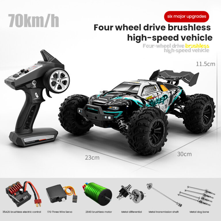 Brushless professional remote control high-speed car 70km/h four-wheel drive metal differential transmission sand off-road model car racing car