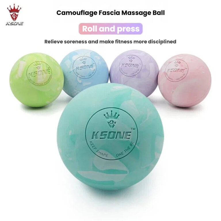 KSONE camouflage yoga massage ball, fascia ball, solid rubber ball, multi-color muscle relaxation small ball