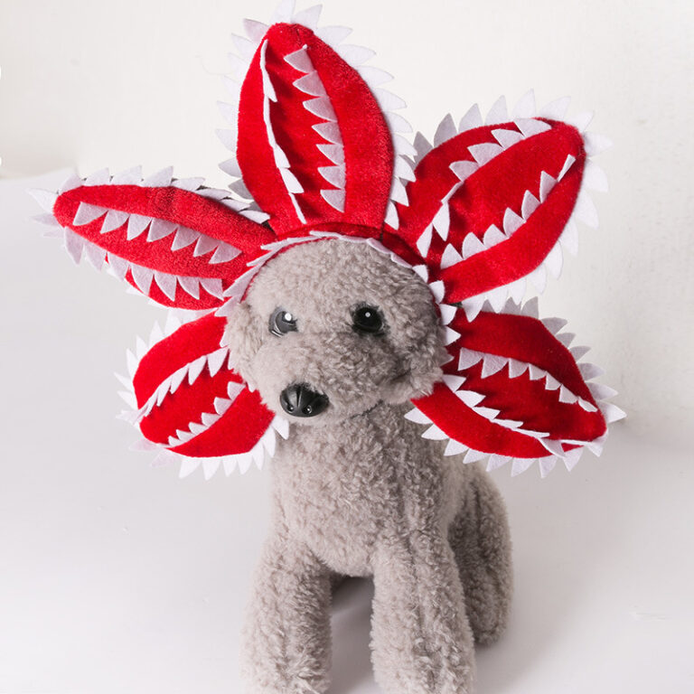 Pet Cat and Dog Headgear, Carnivorous Plant Transformation Hat, Headwear Decoration, Costume Accessory for Halloween