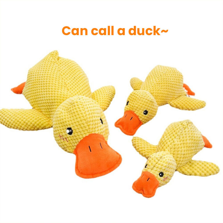Dog toys for barking and fun; durable for chewing; for golden retrievers, large dogs, small dogs, corgis; pet energy-consuming supplies rush duck