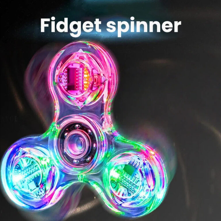 Cross-border hot-selling goods source luminous crystal top; transparent LED finger top; children’s stress relief gadget; night market and street