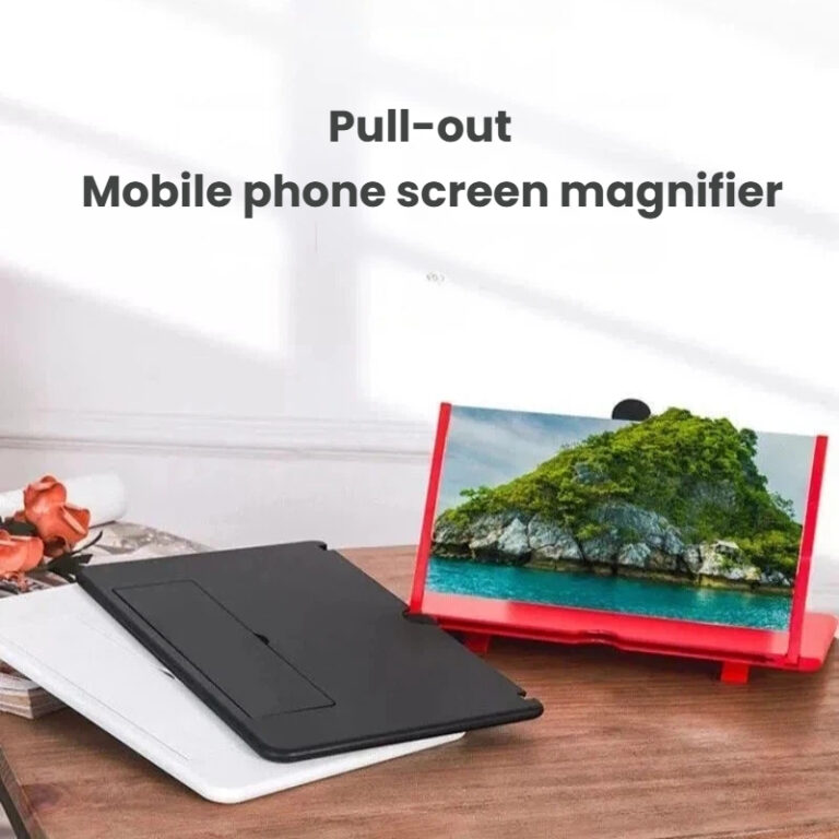 Mobile screen amplifier new pull-out high-definition video phone 10 inch 12 inch desktop lazy person amplifier mirror holder