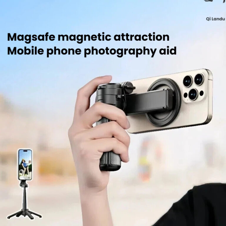 Mini Magnetic Selfie Stick Bluetooth Selfie Holder Portable Telescopic Phone Stand Magsafe Handle Camera Assist